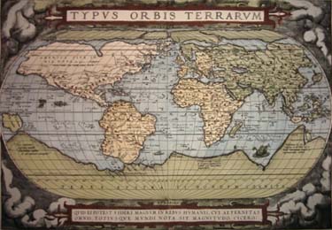 worldmap by ortelius