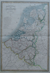 kaart Hollande et Belgique par C.V. Monin
