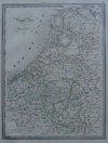 kaart Pays-Bas et Belgique