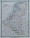 kaart Holland and Belgium
