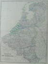 kaart Belgium and the Netherlands