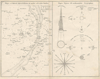 kaart Nagre af Hufvud-stjern bilderna pa nordre och södre himlen.