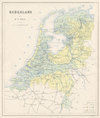 kaart Kaart van Nederland.