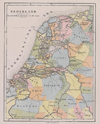 kaart Nederland. Gouwverdeeling omstreeks de 10e eeuw
