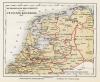 kaart De Hollandsche Departementen van het Fransche Keizerrijk 1812.