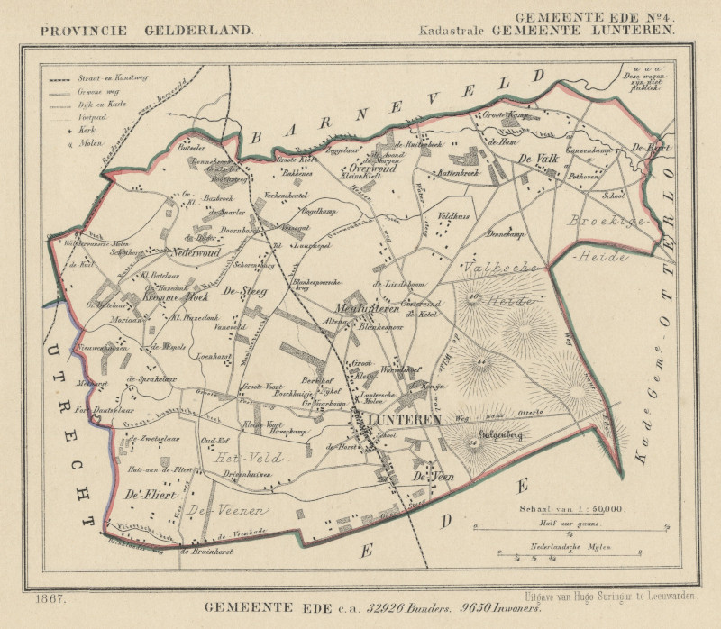 afbeelding van Kuyperkaart Ede (Kad gem Lunteren) van Kuyper (Kuijper) afbeelding van Kuyperkaart Ede (Kad gem Lunteren) van Kuyper (Kuijper)