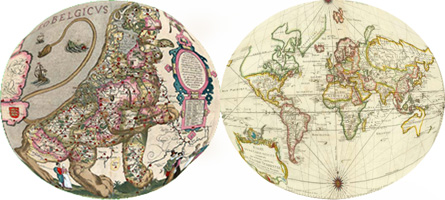 cartographic of the world and the netherlands