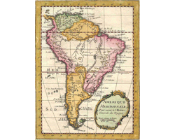 kaarten van Zuid Amerika op atlasenkaart