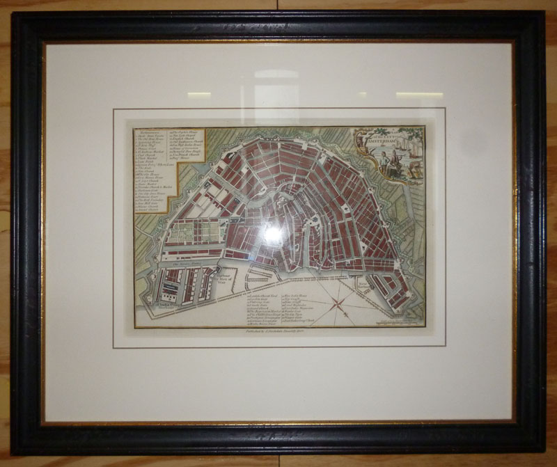 afbeelding van plattegrond A plan of the City of Amsterdam van J. Stockdale Piccadilly (Amsterdam) ingelijst