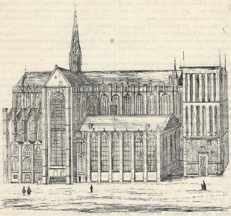 afbeelding van prent Domkerk Utrecht van nn (Utrecht)