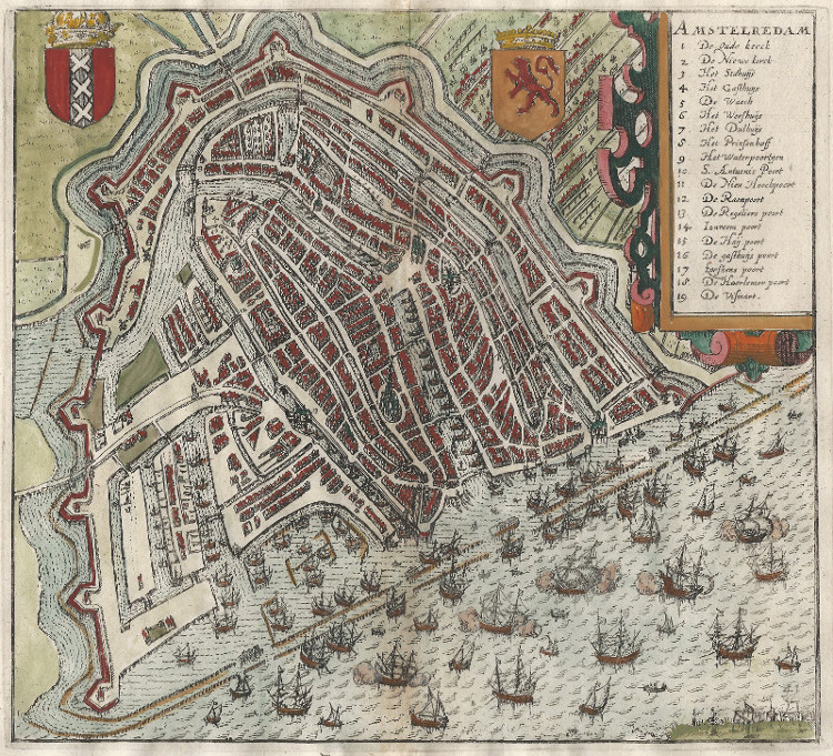 afbeelding van plattegrond Amstelredam van L. Guicciardini (Amsterdam)