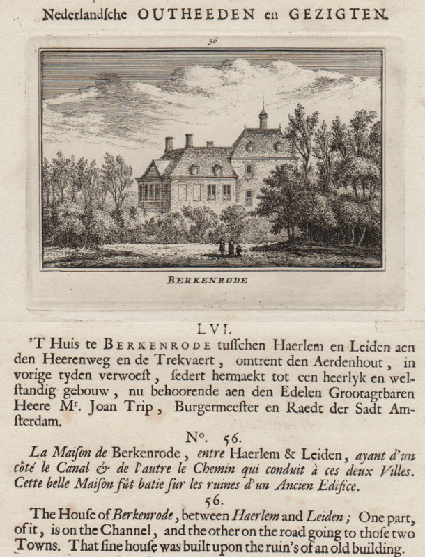 afbeelding van prent Berkenrode van A. Rademaker (Heemstede)