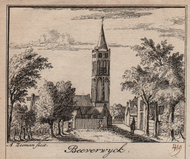 afbeelding van prent Beverwyck van A. Zeeman (Beverwijk)