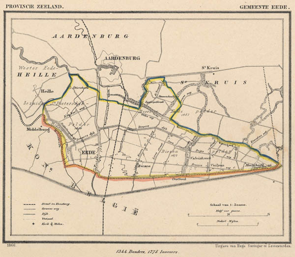 afbeelding van Kuyperkaart gemeente Eede van J Kuyper