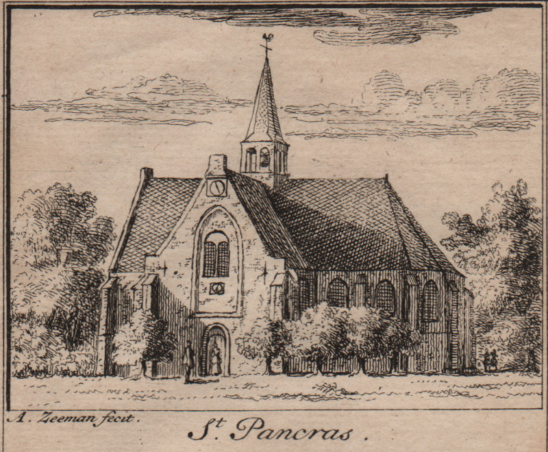 afbeelding van prent St. Pancras van A. Zeeman (Sint Pancras)