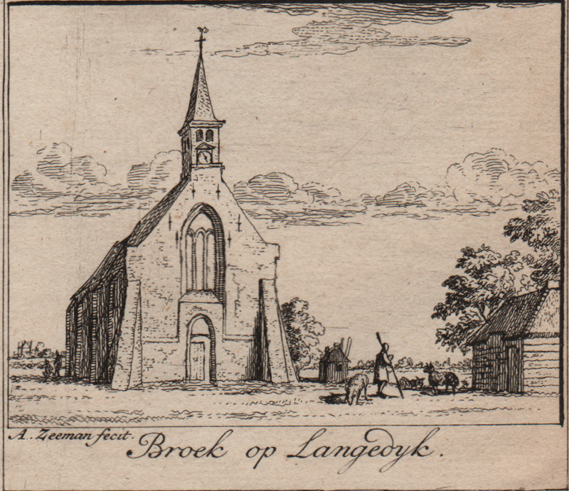 afbeelding van prent Broek op Langedyk van A. Zeeman (Broek op Langedijk)