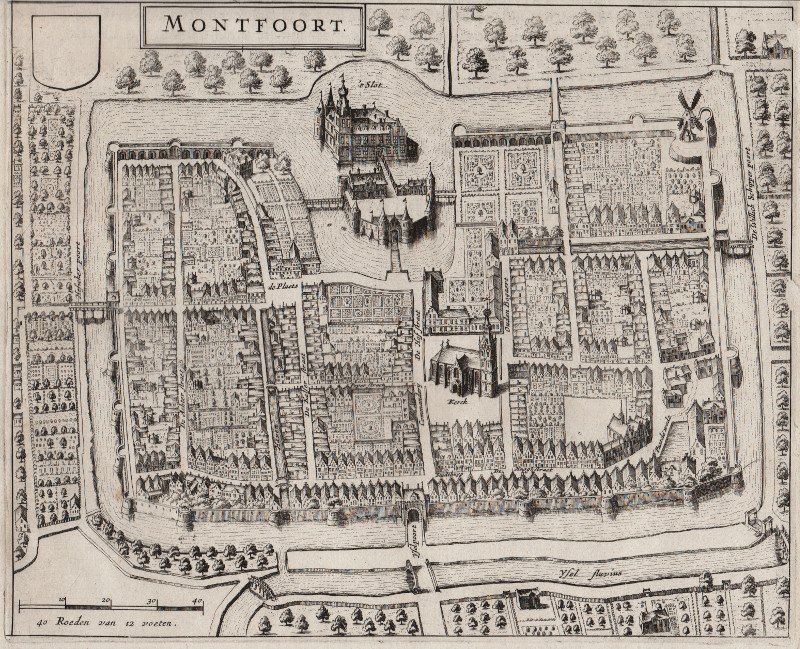 afbeelding van prent Montfoort van Joan Blaeu (Montfoort)