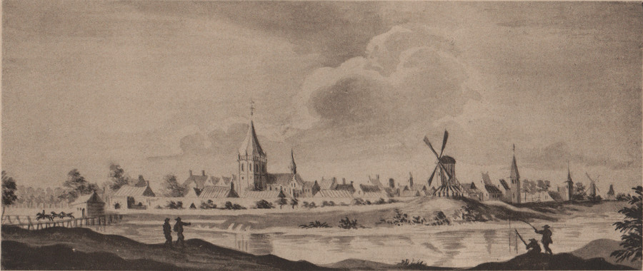 afbeelding van prent Oude IJssel bij Doetinchem van nn naar J. de Beijer (Doetinchem)