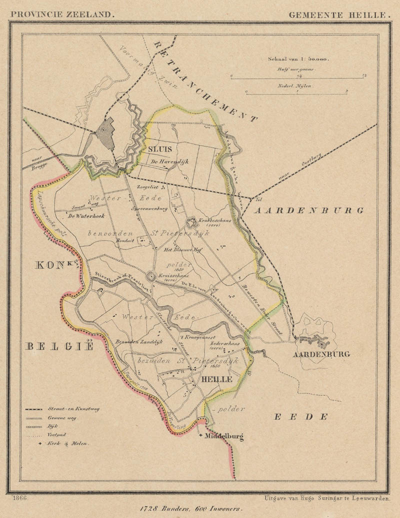 afbeelding van Kuyperkaart Gemeente Heille van J kuyper