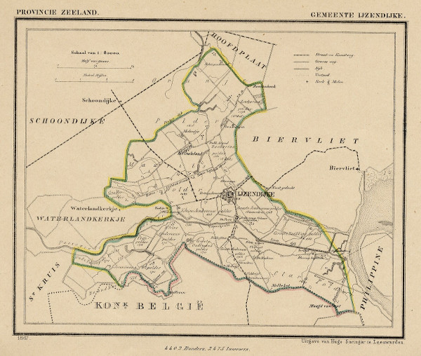 afbeelding van Kuyperkaart Gemeente IJzendijke van J Kuyper