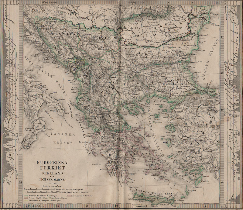 afbeelding van kaart Europeiska Turkiet, Grekland och Ioniska Oarne van Stieler