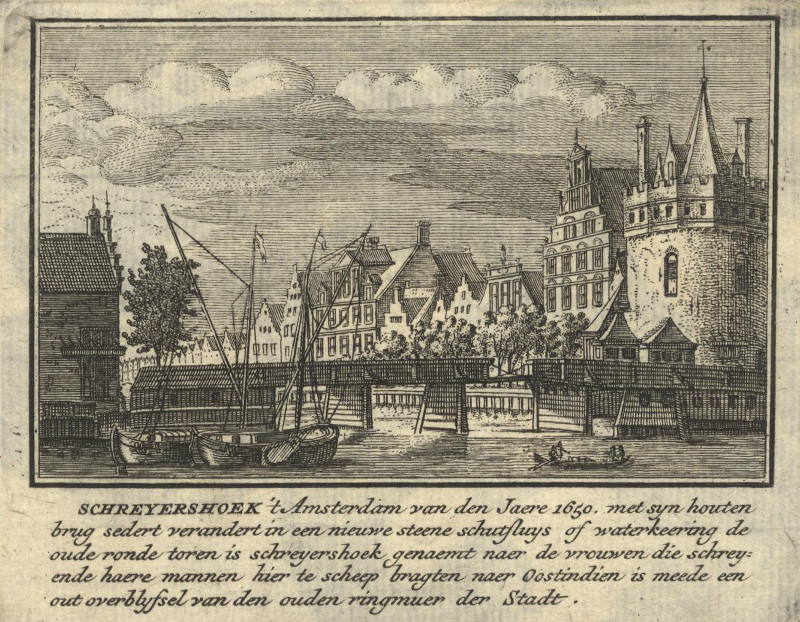 afbeelding van prent Schreyershoek ´t Amsterdamvan den Jaere 1650 van A. Rademaker (Amsterdam)