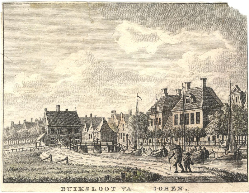 afbeelding van prent Buiksloot van Vooren van J. Bulthuis (Amsterdam)