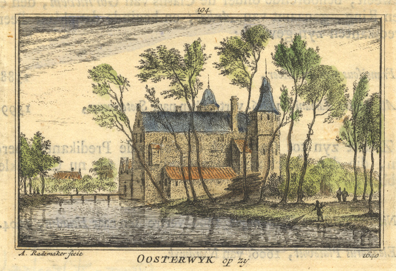 afbeelding van prent Oosterwyk op zy 1640 van A. Rademaker (Kedichem)