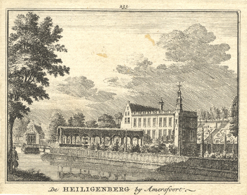 afbeelding van prent De Heiligenberg by Amersfoort van A. Rademaker (Amersfoort)