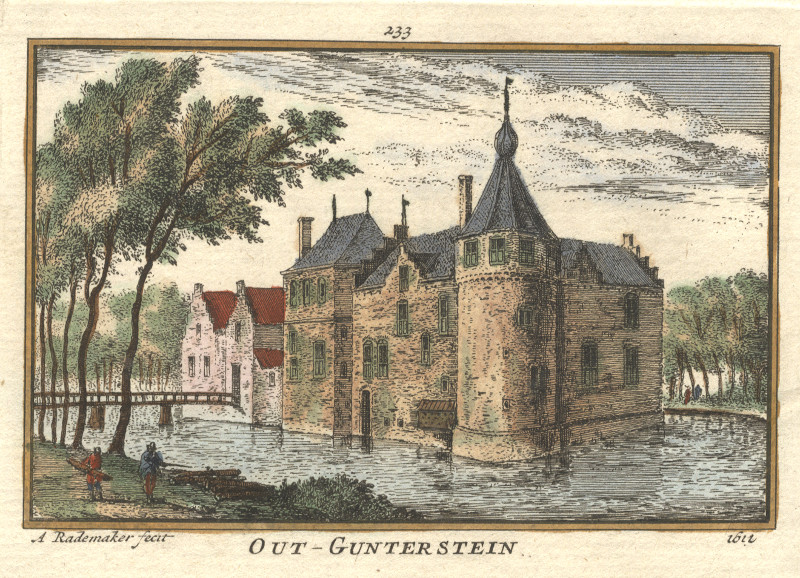 afbeelding van prent Out - Gunterstein 1611 van A. Rademaker (Breukelen)