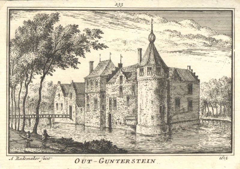 afbeelding van prent Out - Gunterstein 1611 van A. Rademaker (Breukelen)