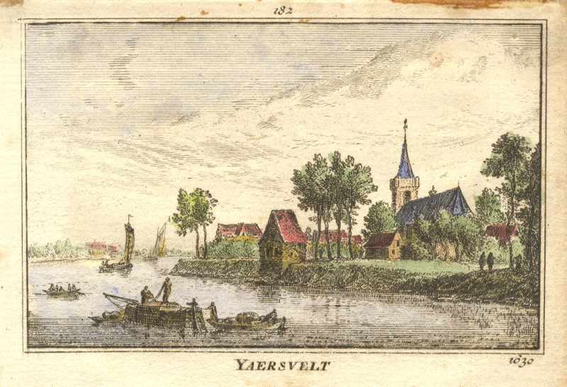 afbeelding van prent Yaersvelt 1630 van A. Rademaker (Jaarsveld)