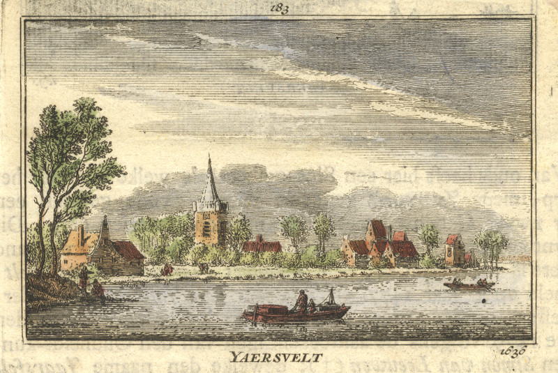 afbeelding van prent Yaersvelt 1636 van A. Rademaker (Jaarsveld)