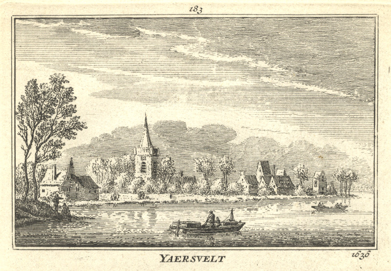 afbeelding van prent Yaersvelt 1636 van A. Rademaker (Jaarsveld)