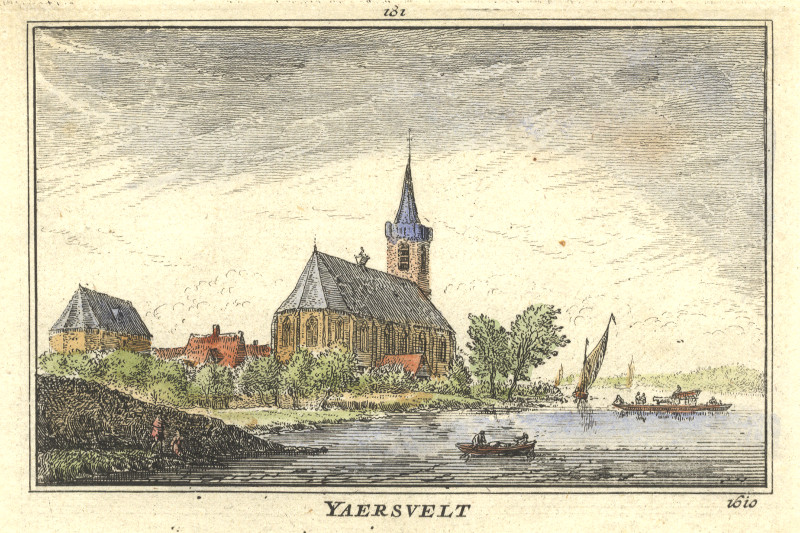 afbeelding van prent Yaersvelt 1610 van A. Rademaker (Jaarsveld)