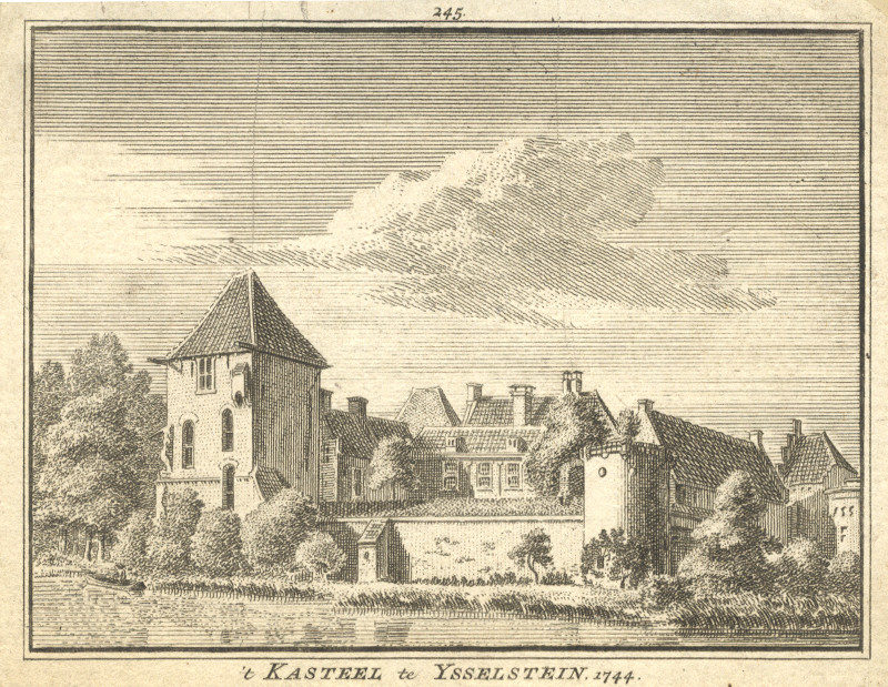 afbeelding van prent ´t Kasteel te Ysselstein. 1744 van H. Spilman, J. de Beijer (IJsselstein)