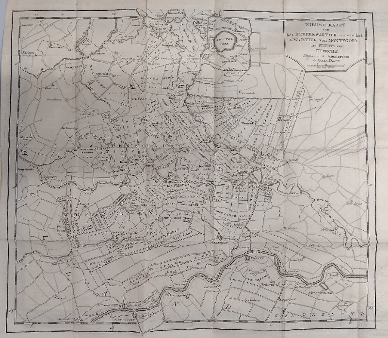 afbeelding van kaart Nieuwe kaart van het Nederkwartier, en van het kwartier van Montfoort, des Stichts van Utrecht van Isaak Tirion
