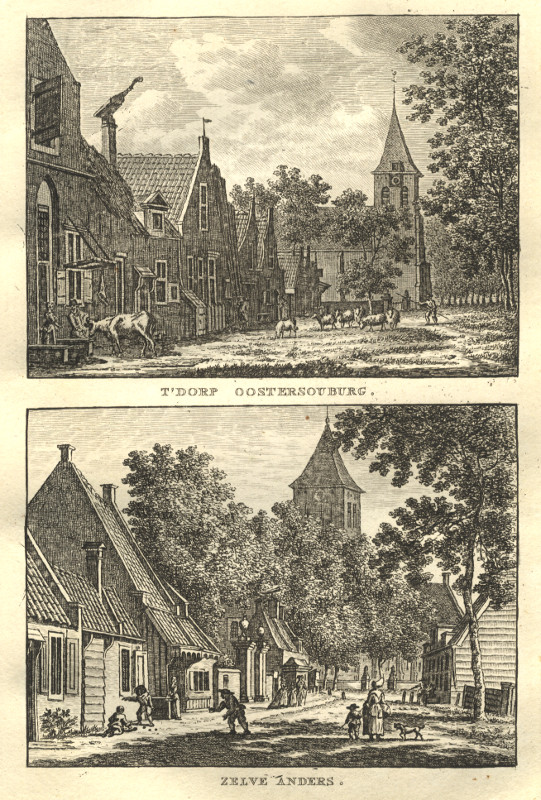 afbeelding van prent T´Dorp OosterSouburg; Zelve anders van C.F. Bendorp, J. Bulthuis (Oost-Souburg)