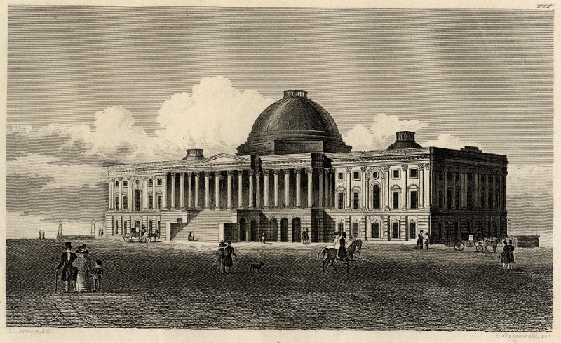 afbeelding van prent Das Capitol in Washington van nn (Washington)