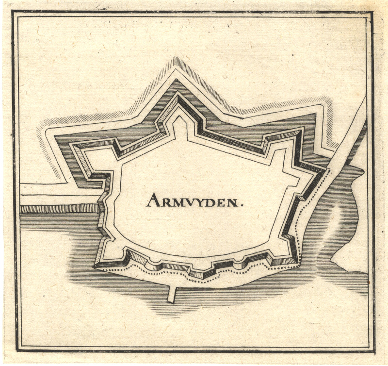 afbeelding van plattegrond Armuyden van C. Merian (Arnemuiden)