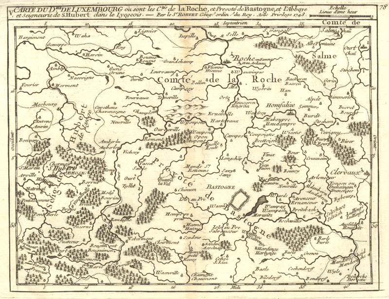 afbeelding van kaart Carte du Departement de Luxembourg van M. Robert