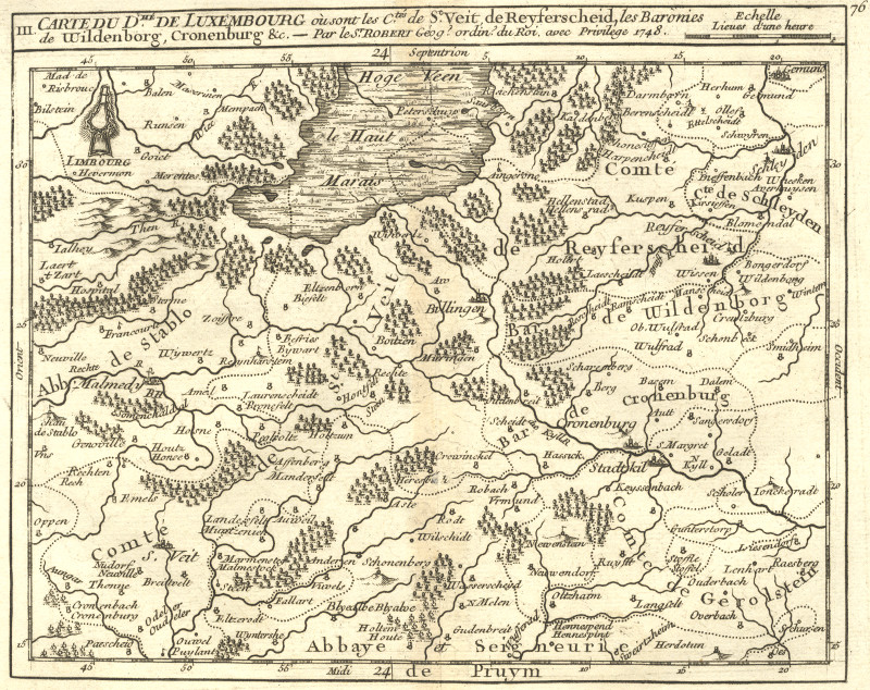 afbeelding van kaart Carte du Departement de Luxembourg van M. Robert
