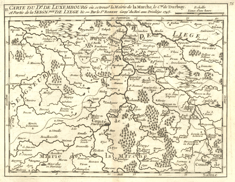 afbeelding van kaart Carte du Departement de Luxembourg van M. Robert