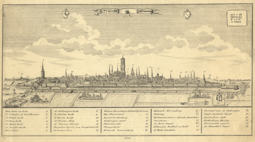 afbeelding van prent Utrecht Aertsbisdom van naar M. van Hooren (Utrecht)