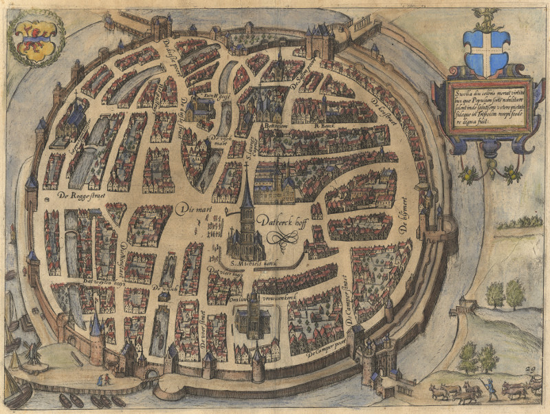 afbeelding van plattegrond Swolla van L. Guicciardini (Zwolle)