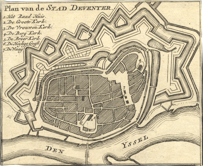 afbeelding van plattegrond Plan van de Stad Deventer van Hendrik de Leth (Deventer)