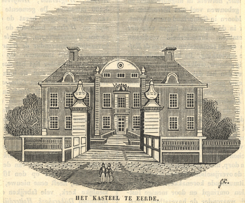 afbeelding van prent Het Kasteel te Eerde van G.K.  (Eerde)