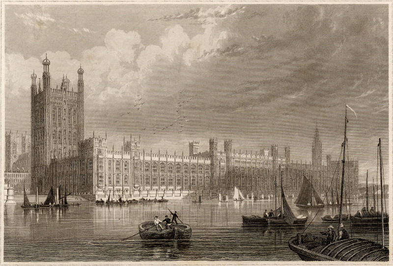 afbeelding van prent Die Parlaments - Hauser in London van Meyer (London, Londen)