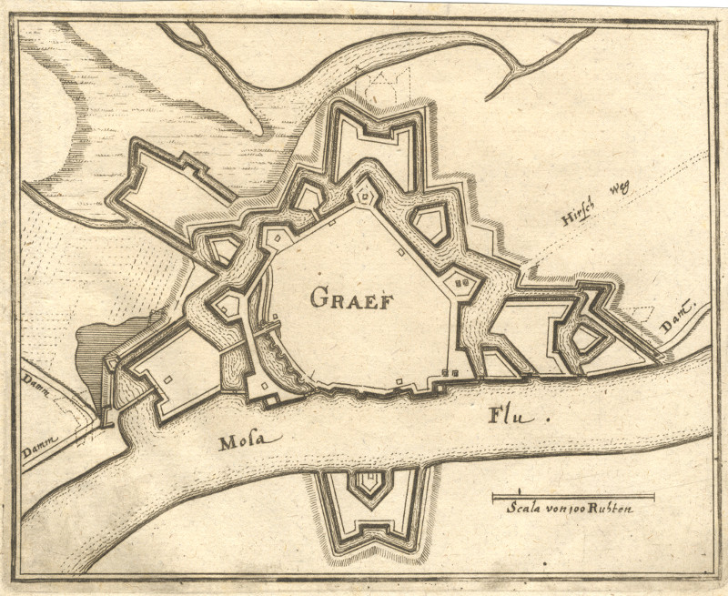 afbeelding van plattegrond Graef van Merian (Grave)