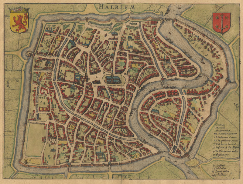 afbeelding van plattegrond Haerlem van L. Guicciardini (Haarlem)
